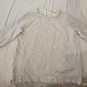 Crewcuts Girls Ruffle Neck Sweater Top Size 8